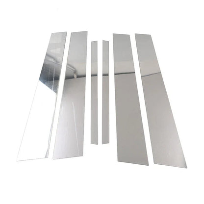 Silver Pillar Post Door Window Cover Trim for Infiniti G35 G37 Sedan (2002-2013)