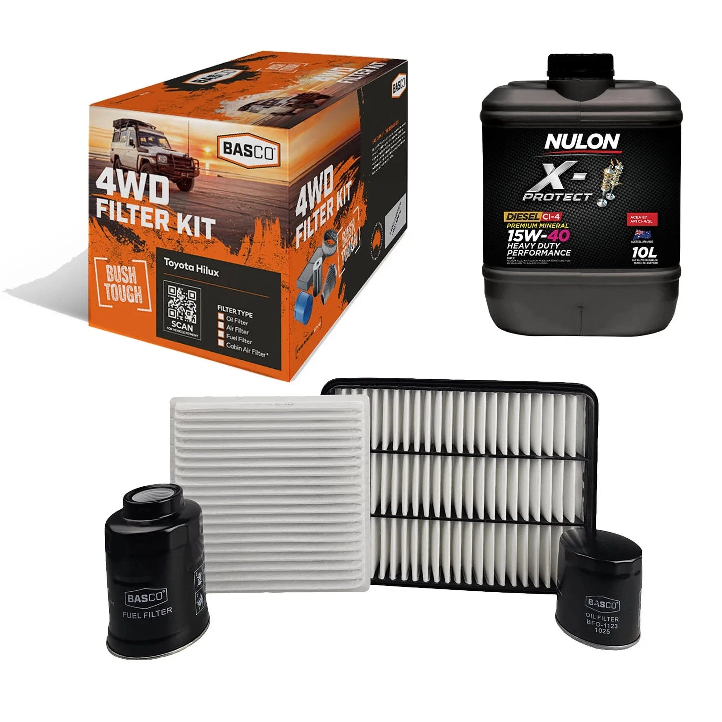 Oil Air Fuel Cabin Filter Kit for Toyota Landcruiser Prado (2009–2021)