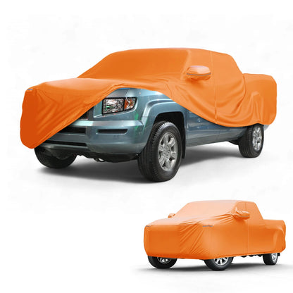 Waterproof Car Cover for Honda Ridgeline (2006–2023) - Orange Cotton, Zipper