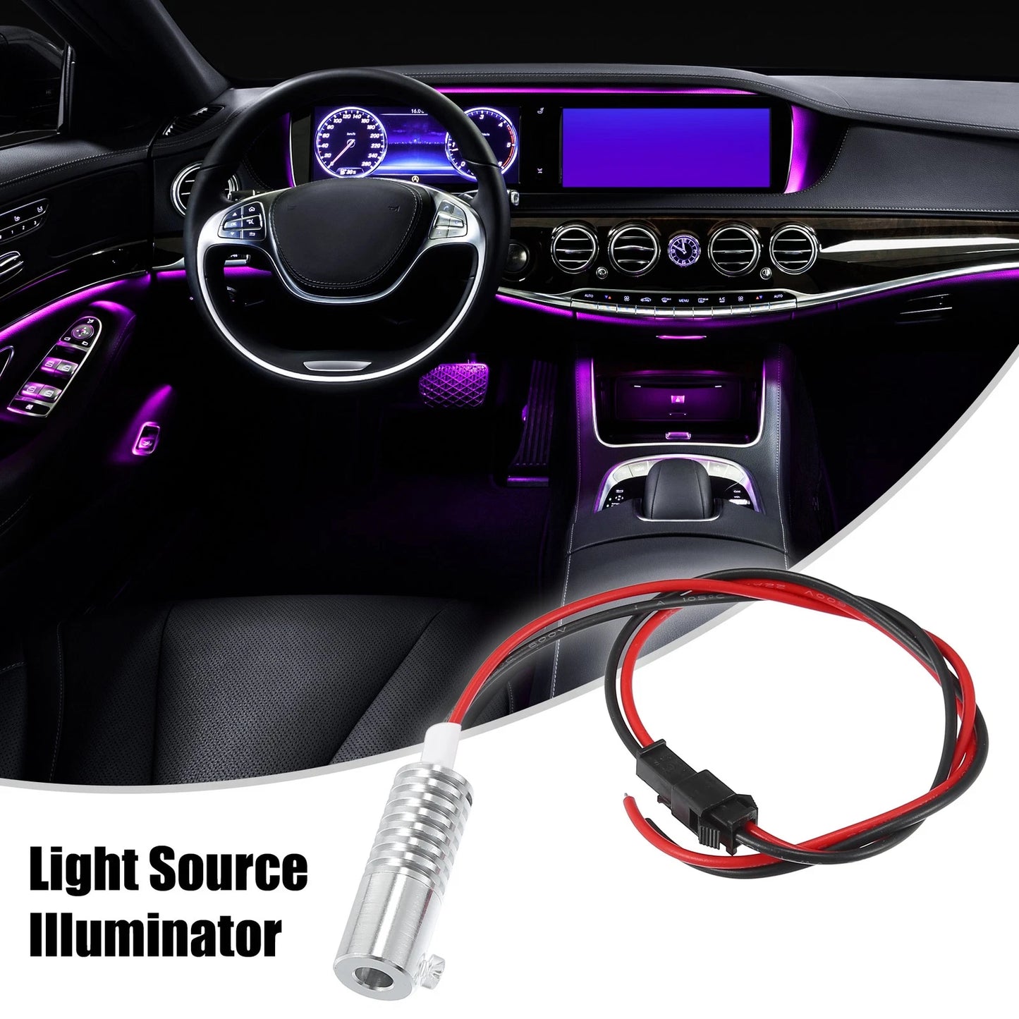 LED Aluminum Light Source 12V 2W for Car DIY (6mm 0.24")