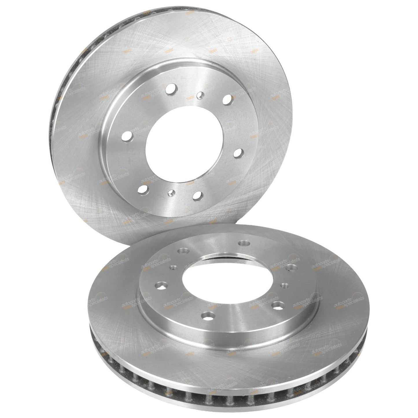 2 Front Disc Brake Rotors + Bendix Pads for Mitsubishi Triton (2007–2018)