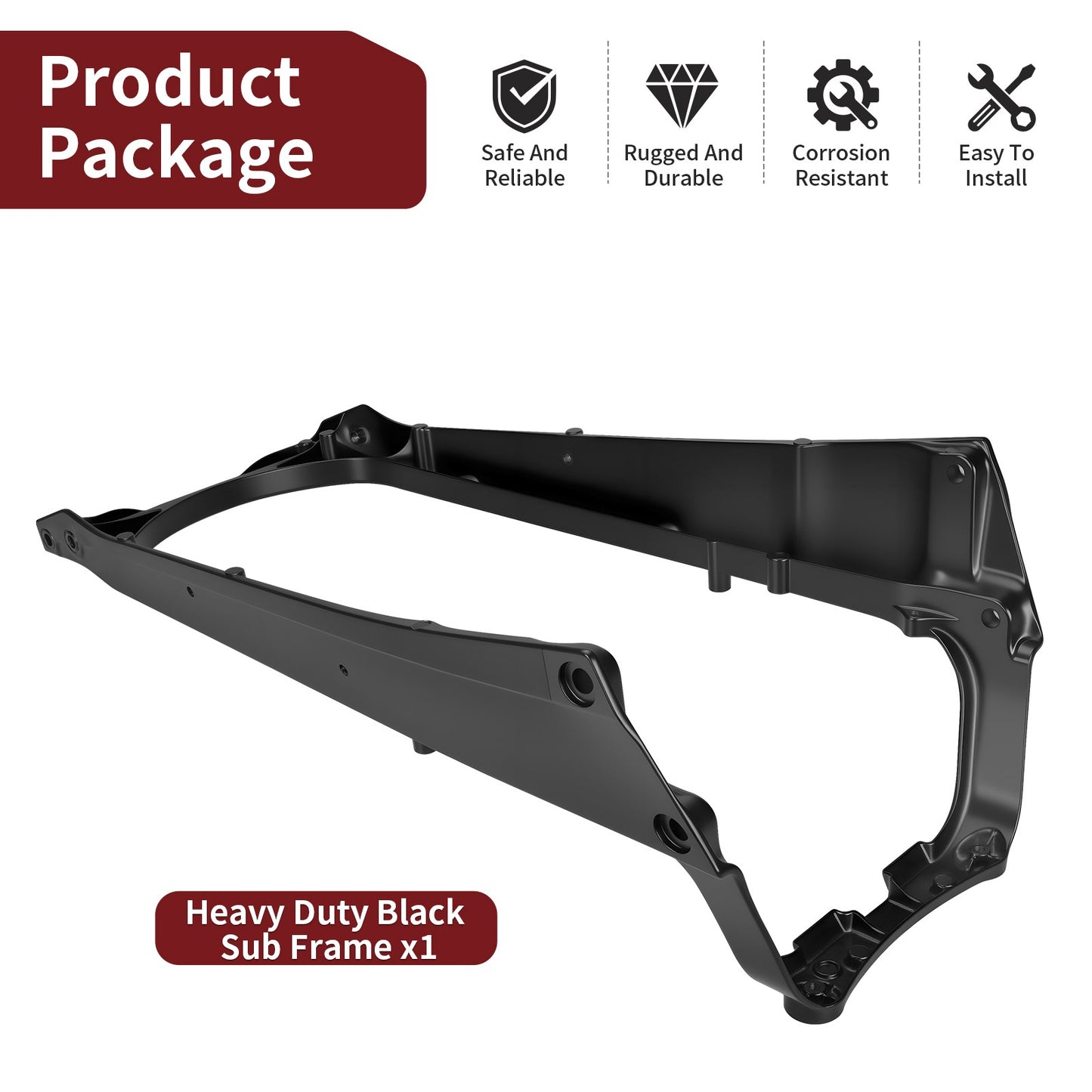 Sub Frame for Yamaha Raptor 700 700R (2006–2024) Black