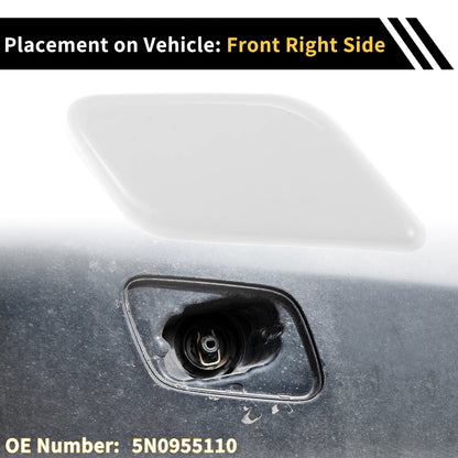 Right Bumper Headlight Washer Nozzle Cover Cap for VW Tiguan (2008–2011)