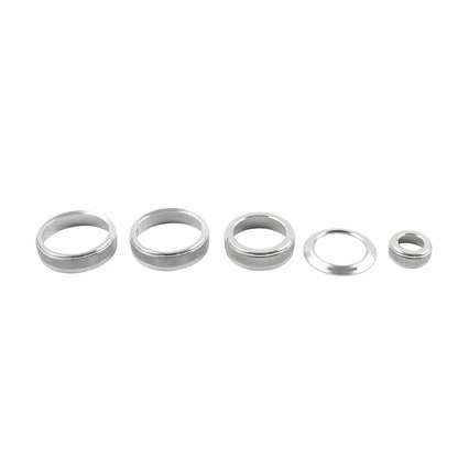 Silver Console Volume AC Switch Button Ring for Lexus NX250 NX350h (2022-2024)