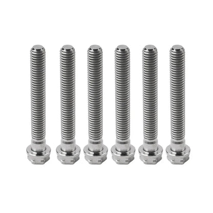 6pcs M10x60mm Titanium Torx Head Flange Screws for Motorcycle Bike