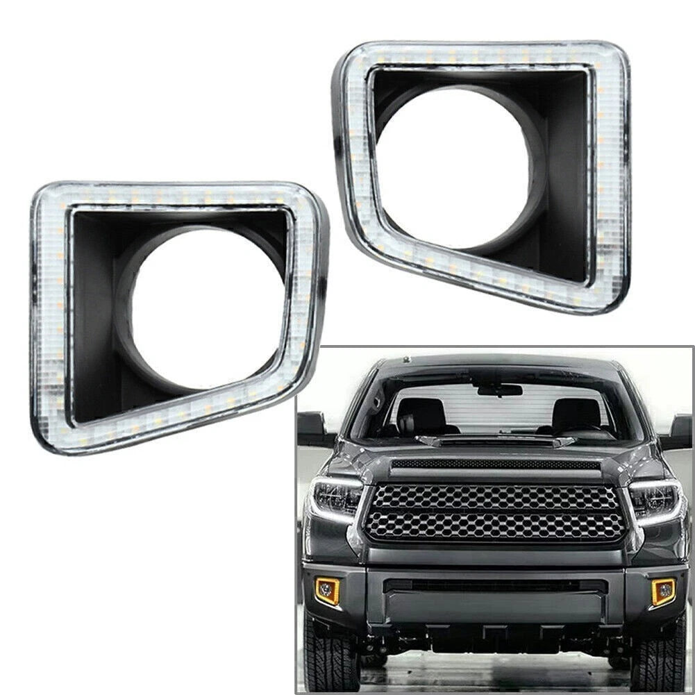 2X LED DRL Daytime Running Light w/ Turn Signal for Toyota RAV4 (2019–2020)