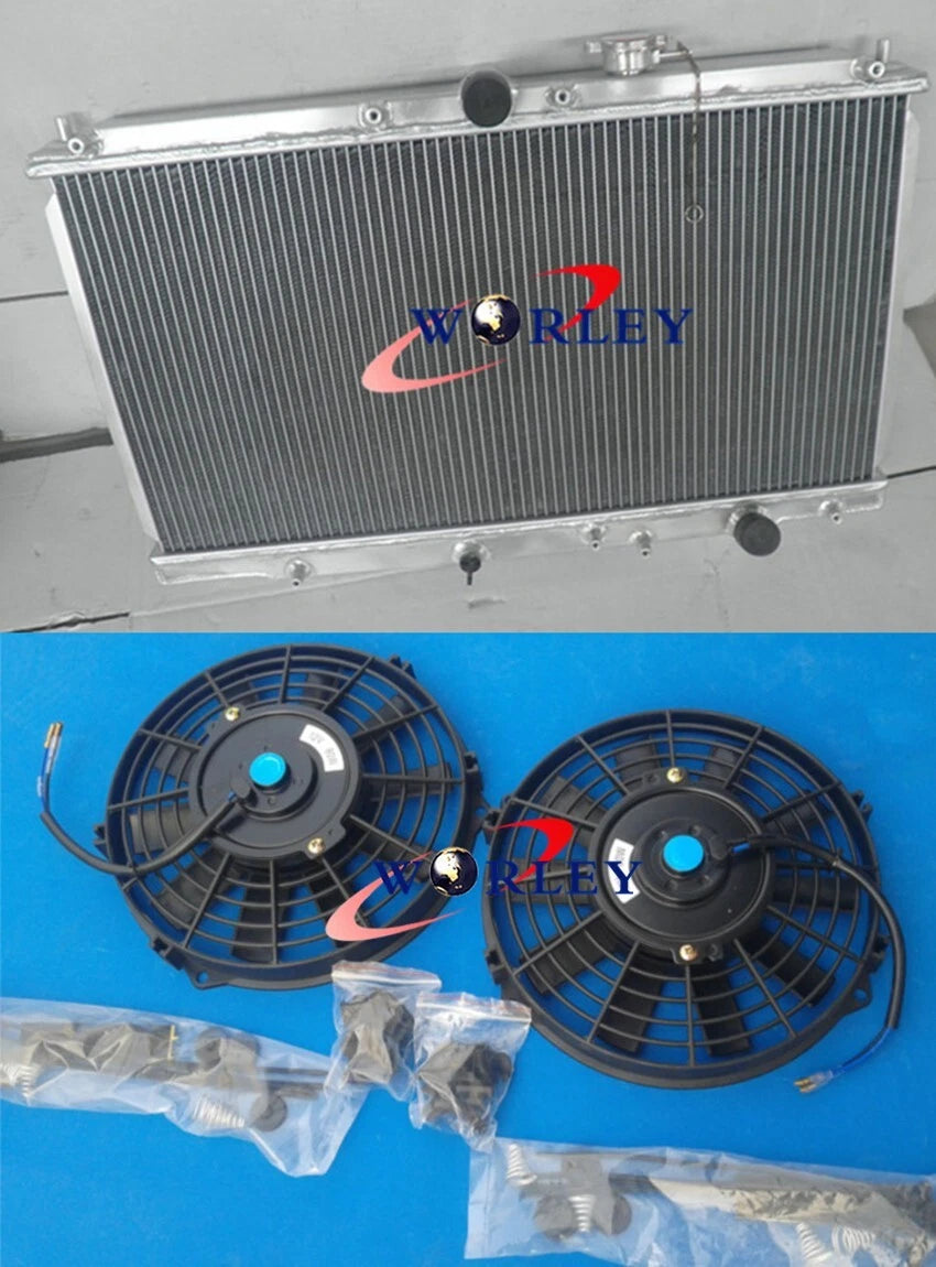 Aluminum Radiator with Fans for Honda Prelude 1997–2001 & Accord 1993–1997
