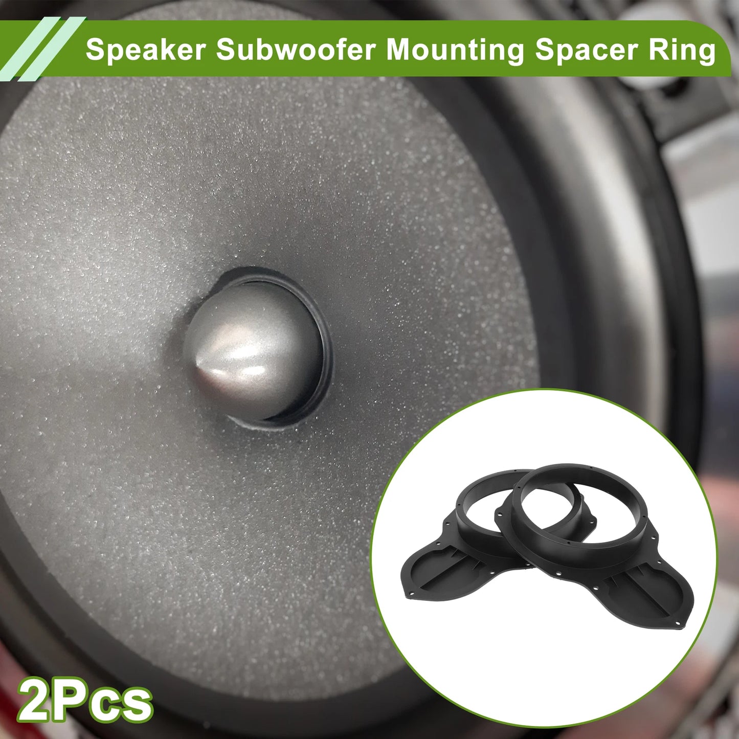 2X Speaker Spacer Ring Adapter for VW Passat (6.5")