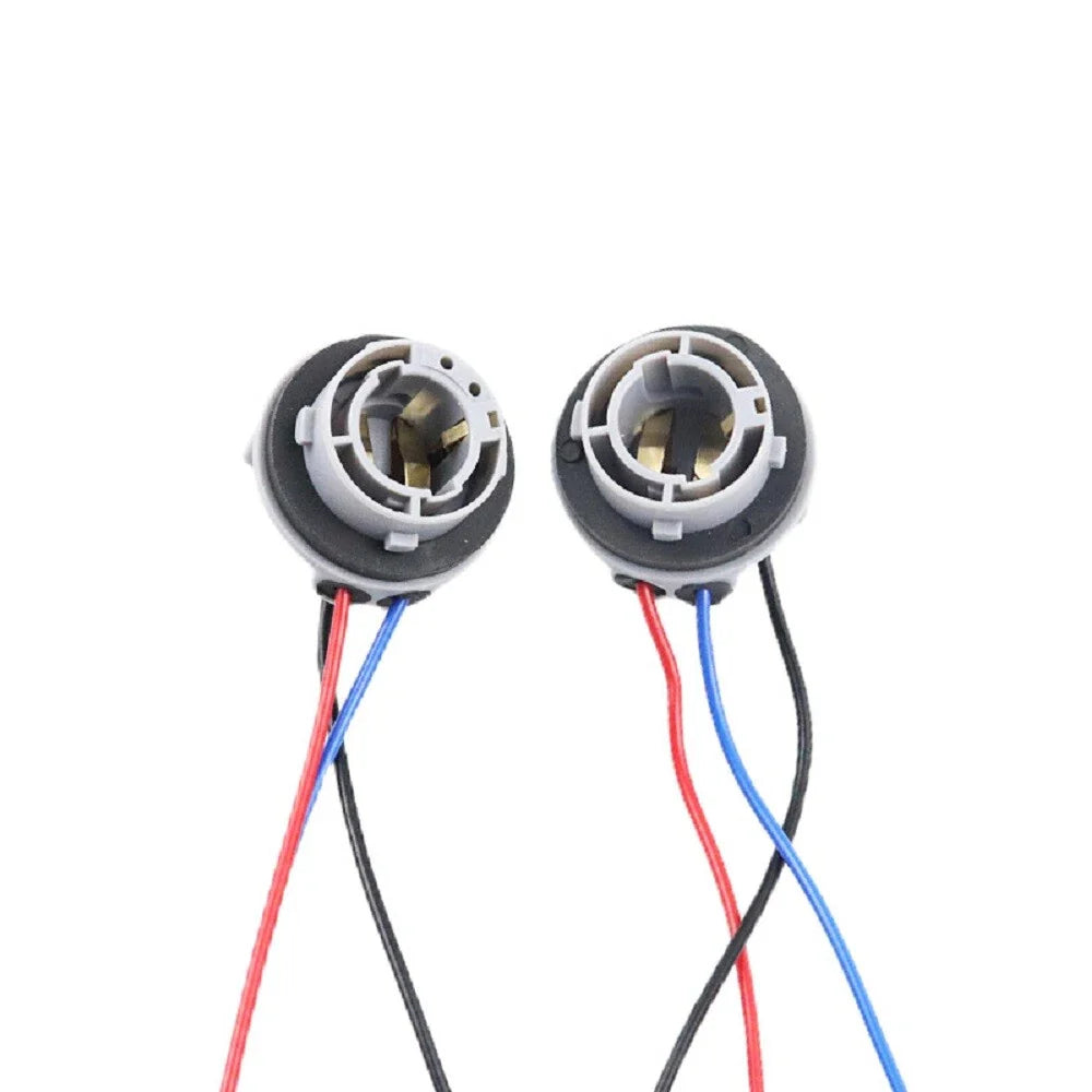 4 x 1157 LED Stop Brake Turn Light Bulb Socket Harness for Car