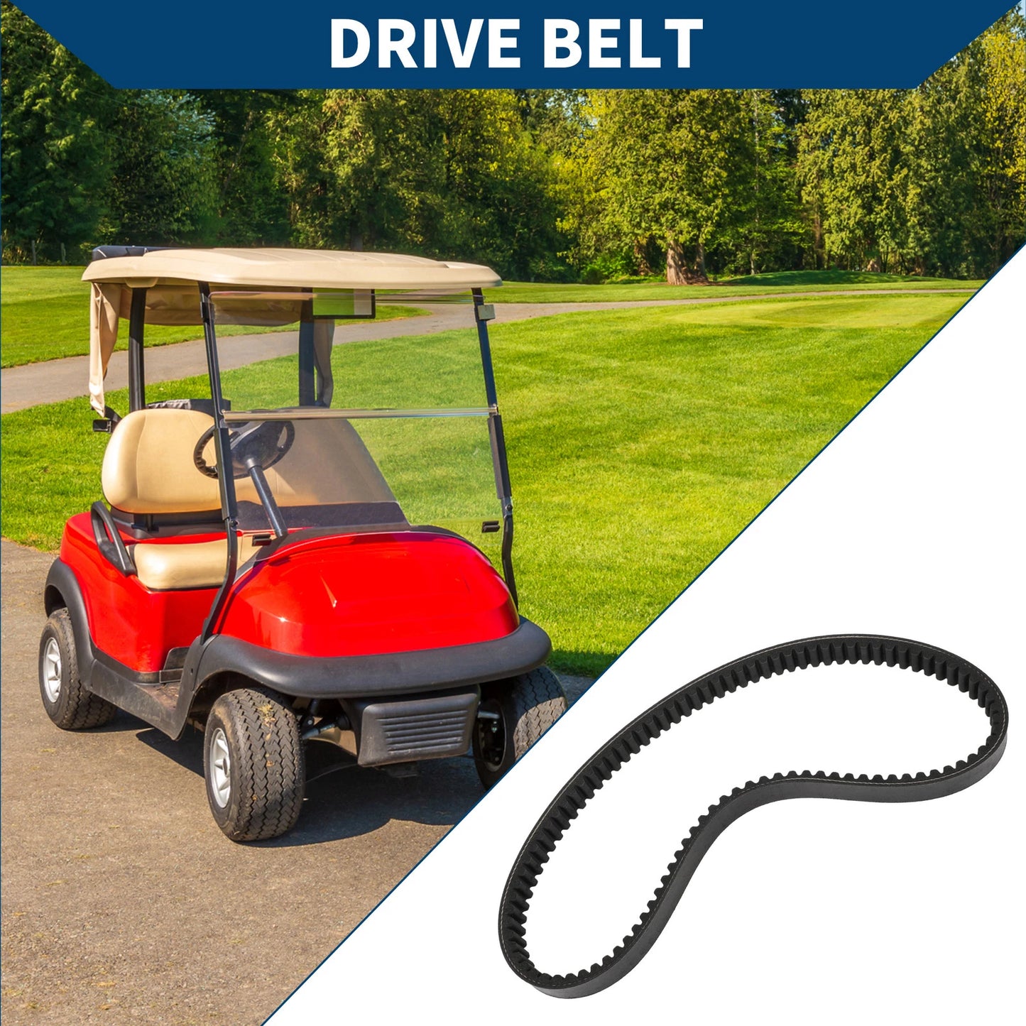 Drive Belt for Yamaha Golf Cart G2 G8 G9 G11 G14 G16 G22 G29-4 (1991–2023)