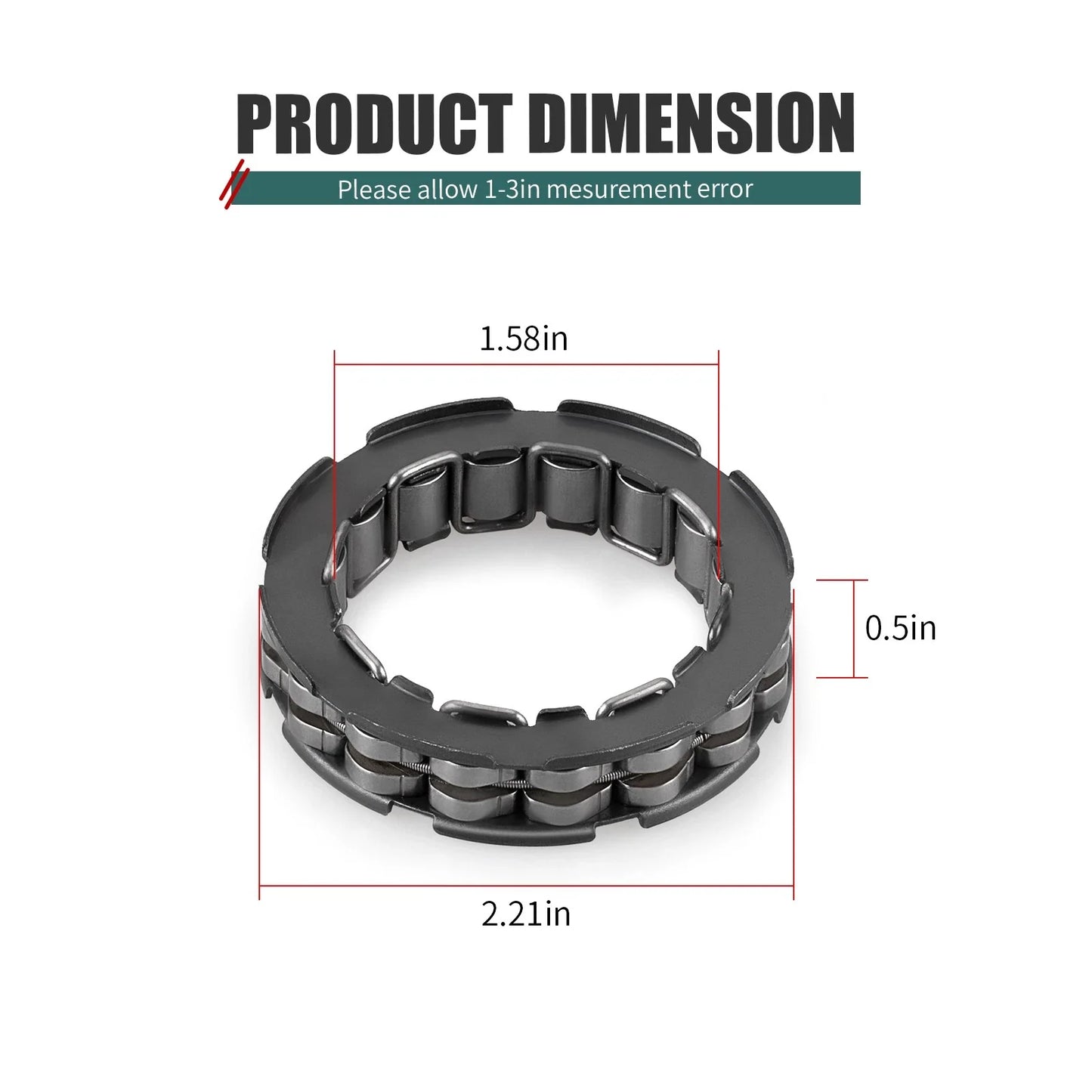 Clutch Hub One Way Bearing for Yamaha Kodiak 400 YFM400 (2000–2006)