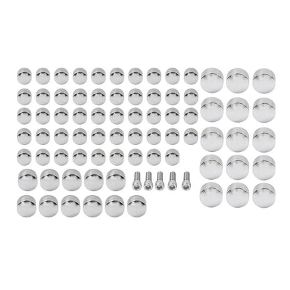 75X Engine Bolt Topper Cap Cover Kit Chrome for Harley Touring (2014–2023)