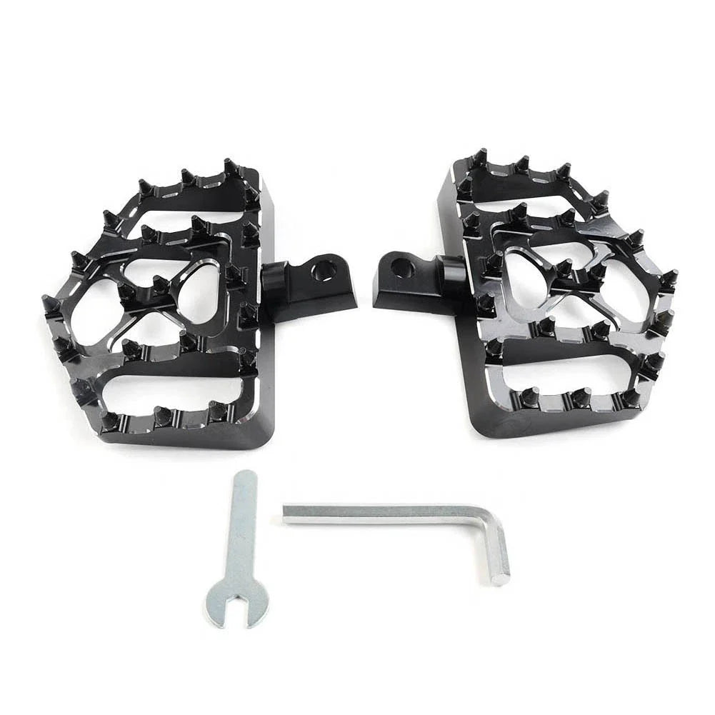 Wide Red Foot Pegs for Harley Touring Sportster Softail Dyna