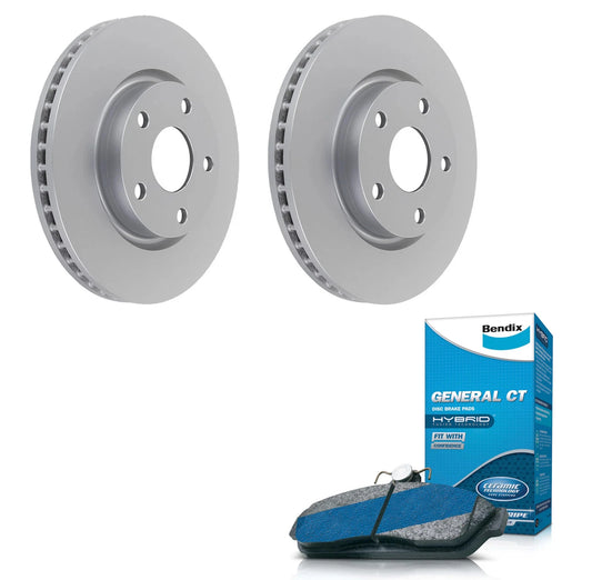 Front Bendix Brake Pads & Rotors for Holden Commodore Calais (2006–2017)