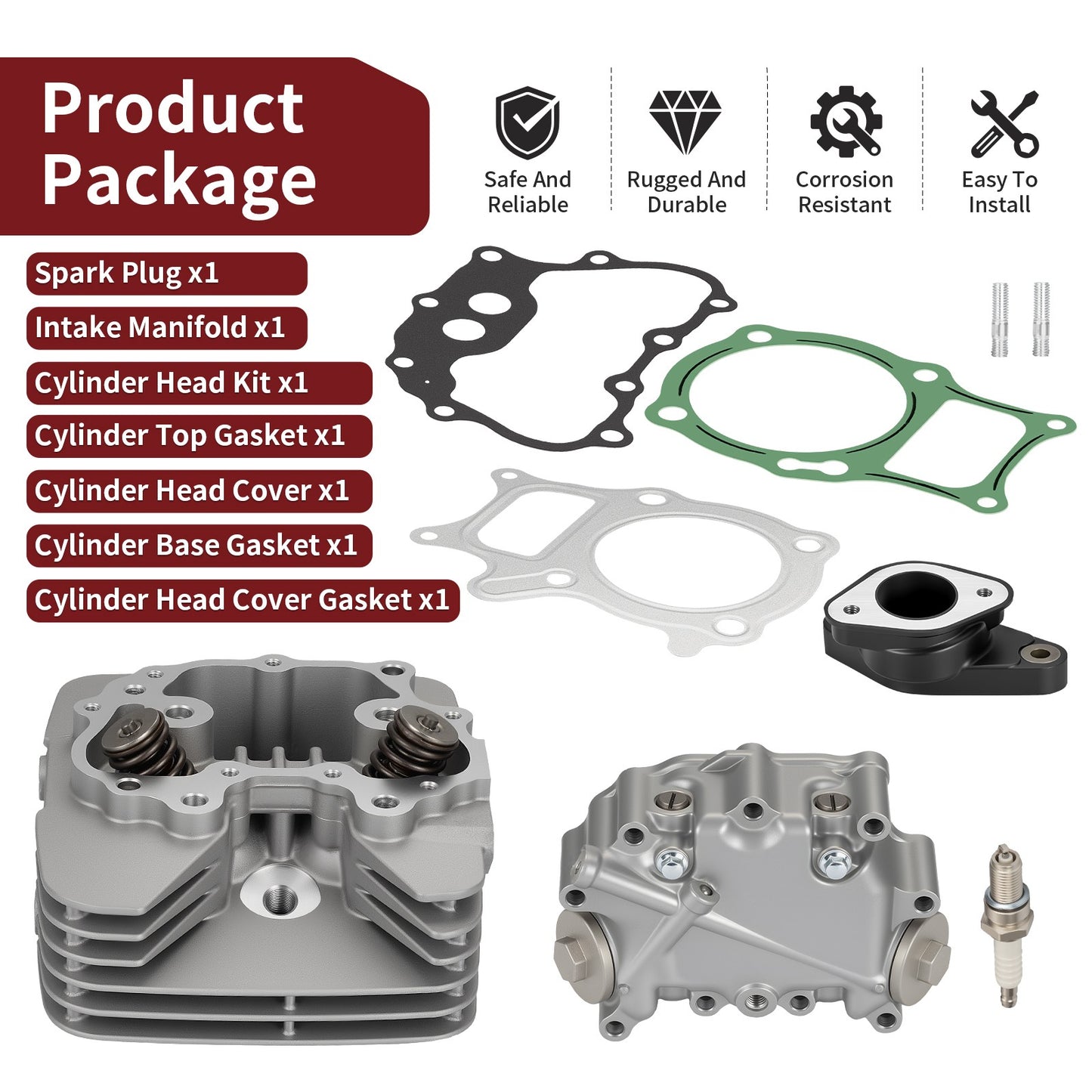Cylinder Head Cover Gasket Kit for Honda Recon 250 TRX250 (2002–2014)