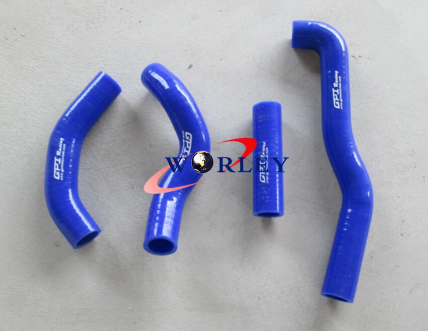 Silicone Radiator Hose for Kawasaki KX250 (1988–1989) - Blue