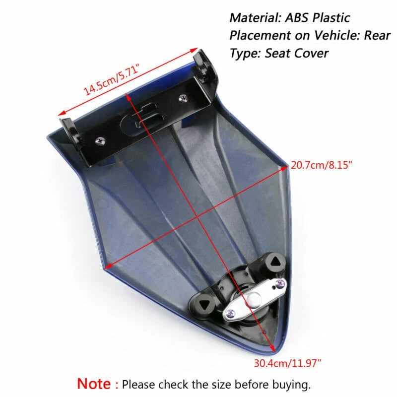 Rear Seat Cover for BMW S1000RR K46 (2015–2018) Blue A