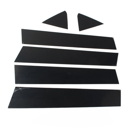 6 x Car Window Pillar Posts Trim Bright Black for Dodge Charger (2006-2010)
