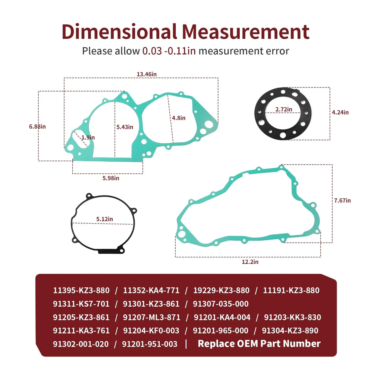 Gasket & Oil Seal for Honda CR250R (1992–2001)