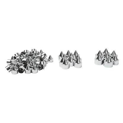 62X Engine Bolt Chrome Cap Kit for Harley Touring Road King Softail Trike (18-24)