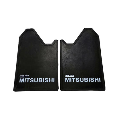 Mitsubishi 4WD 4X4 Off-Road Mud Flaps Splash Guards  Black Rubber