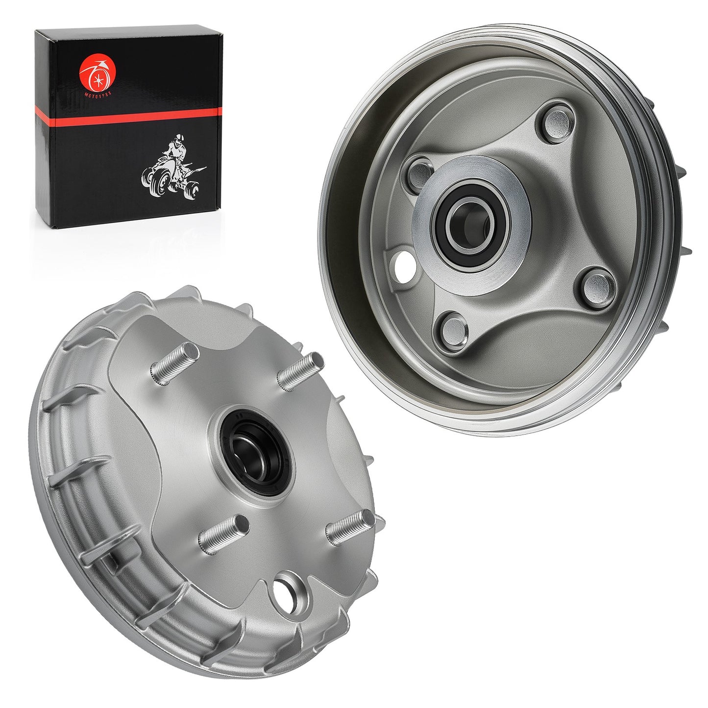 2 Front Brake Drums for Honda Rancher 350 TRX350TE TM 2000–2006