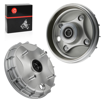 2 Front Brake Drums for Honda Rancher 350 TRX350TE TM 2000–2006