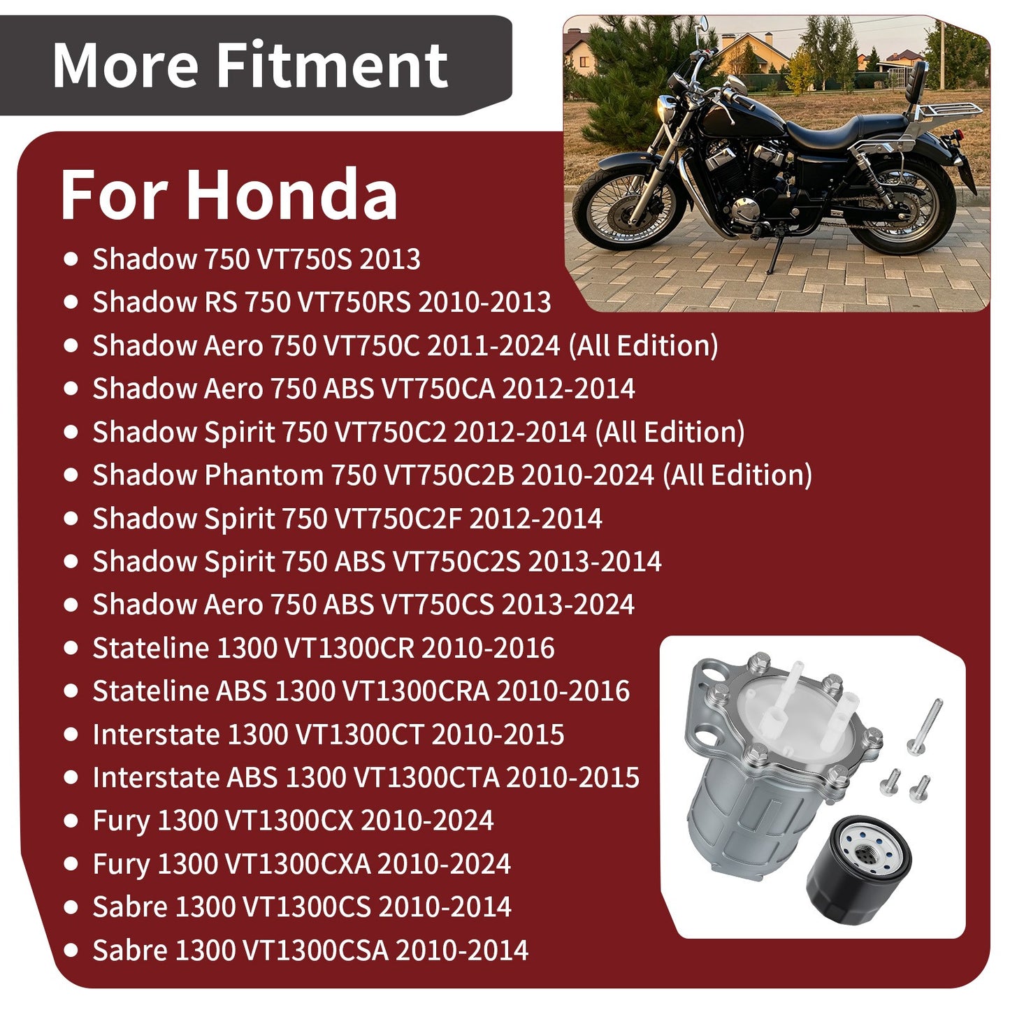 Fuel Pump Assembly for Honda Sabre 1300 VT1300CS VT1300CSA (2010–2014)