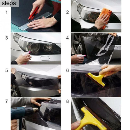 Roll 10030cm Car Headlight Protective Film Bumper Paint Protection Vinyl Wrap