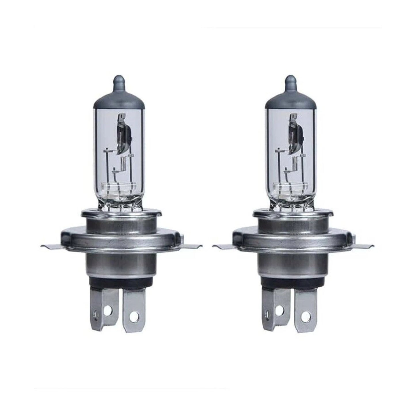2X H4 Clear Halogen Headlight Bulbs