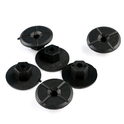 Pack of 10 Black Liner Plastic Nuts for Mercedes W201 (1982–1993)