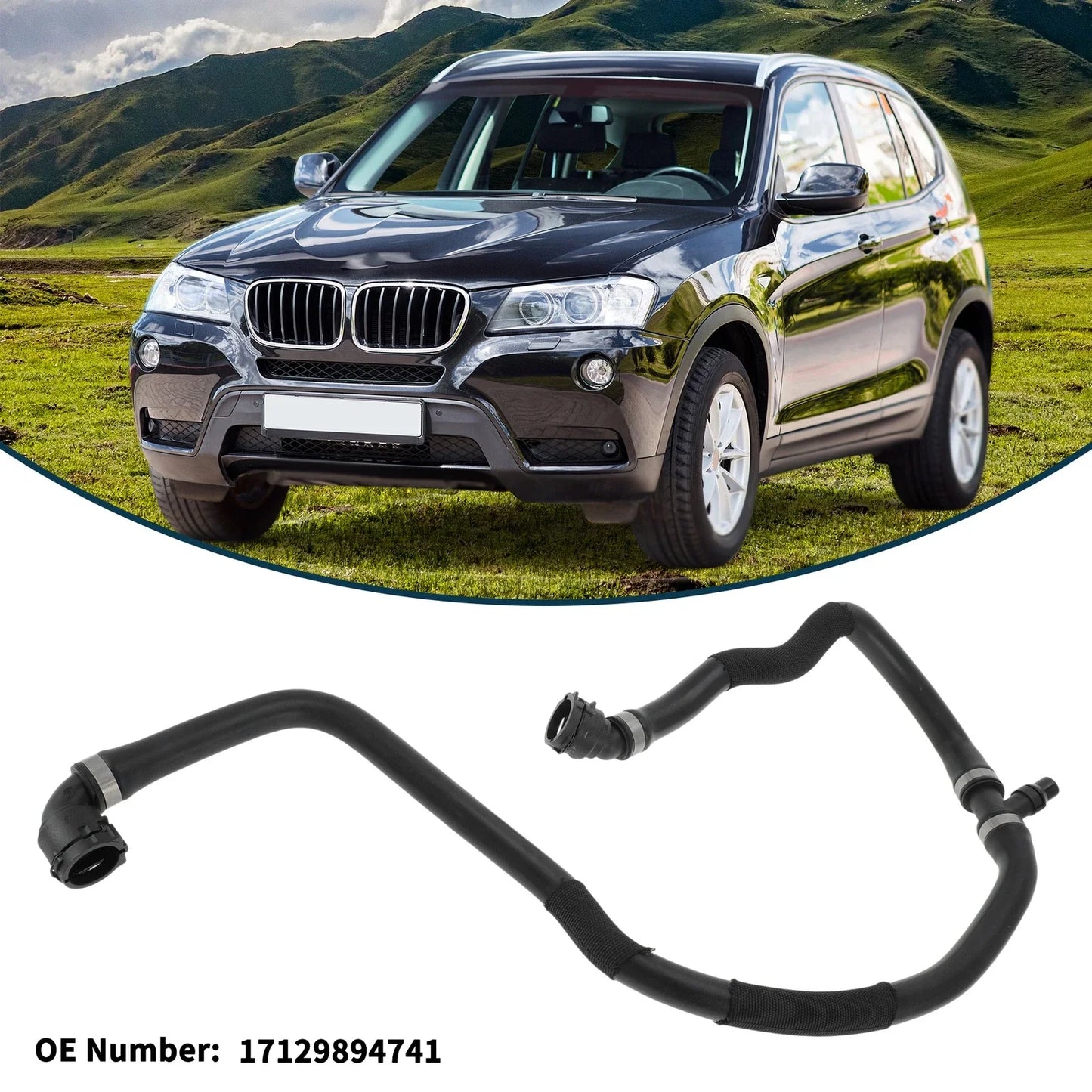 Radiator Hose 2.0L for BMW X3 Coolant Pipe (2017 - 2025)