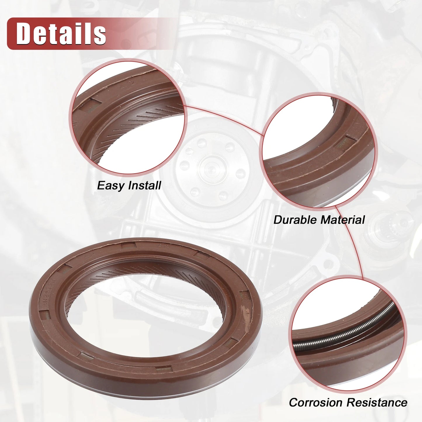 Engine Crankshaft Seal No. 90311-42036 for Toyota Avalon (2005–2018) Rubber