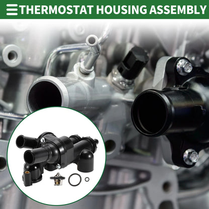 Engine Coolant Thermostat Housing Assembly for Dodge Journey (2009–2020) No. 68003582AB