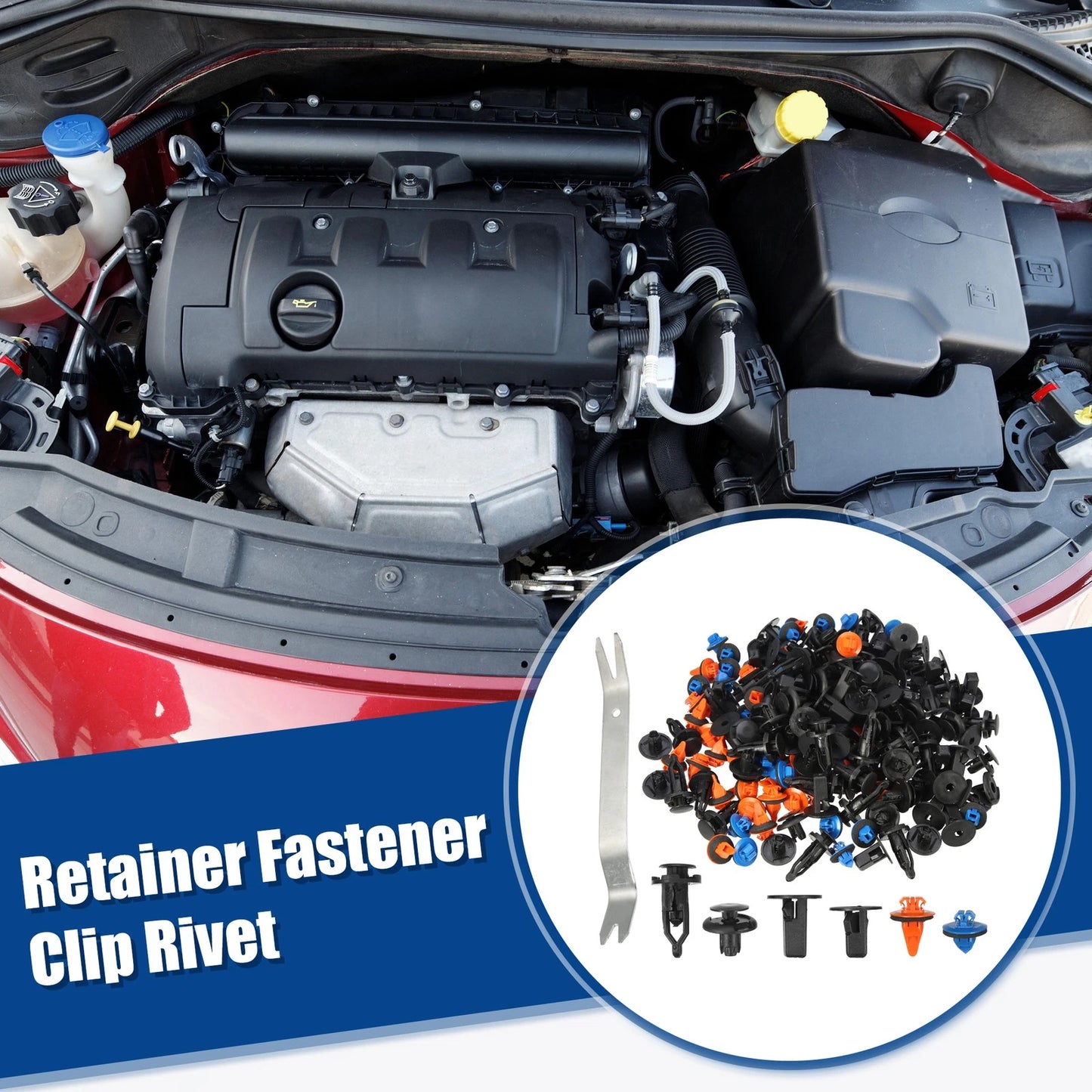 180 Pcs Retainer Fastener Clip Rivet Kit for Toyota 4Runner (1996–2023)