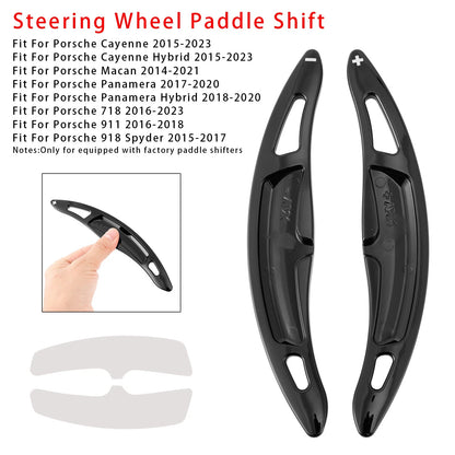 Gear Shift Pallets for Porsche Cayenne Macan (2015–2023) Black