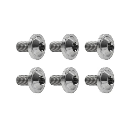 6 x Titanium Alloy M6x25mm Torx Head Bolts for Bike Motor