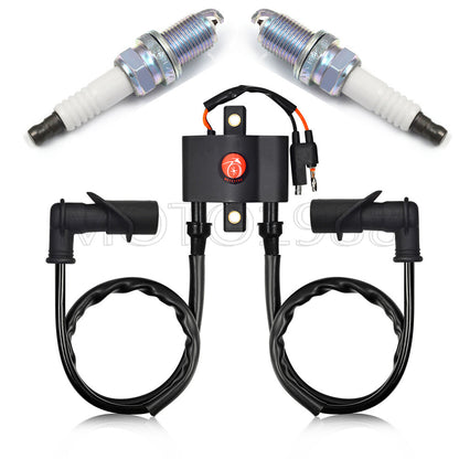 Ignition Coil Spark Plug & Cap for Polaris Sportsman 600 700 (2002–2006)