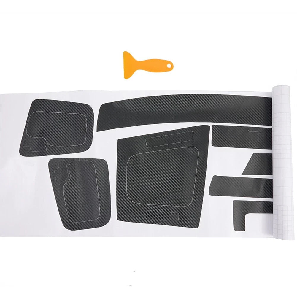 3D Carbon Fiber Interior Dash Wrap Trim Stickers for 3 Series E46 (1998–2005)