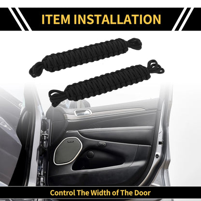 2pcs Door Limiting Straps for Jeep Wrangler TJ JK JKU (1997–2018)