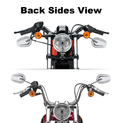 Chrome Rear View Mirrors for Harley Davidson Touring Road King Electra Glide (2009-2023)