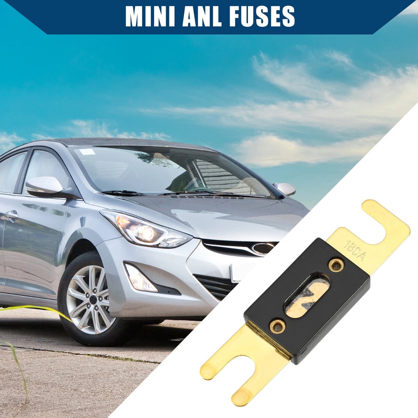 2X Mini ANL Fuse 180A for Car Motorcycle Boat (Universal)