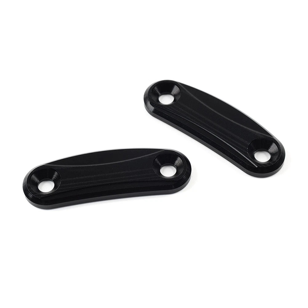 Rearview Mirror Block Off Base Plates Cover Black for Kawasaki ZX-10R (2011–2015)