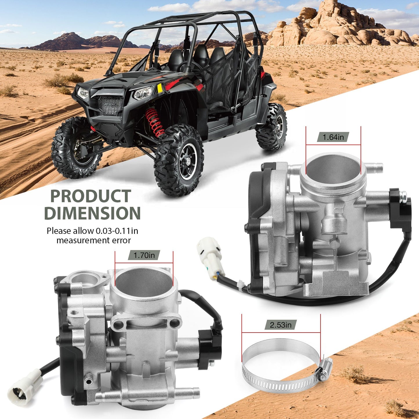 Throttle Body Assembly for Polaris Sportsman 700 EFI (2004–2007)