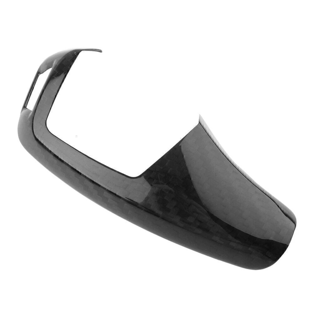 5X Carbon Fiber Look Steering Wheel Cover Trim for BMW 5 Series E60 E61 (2003–2010)