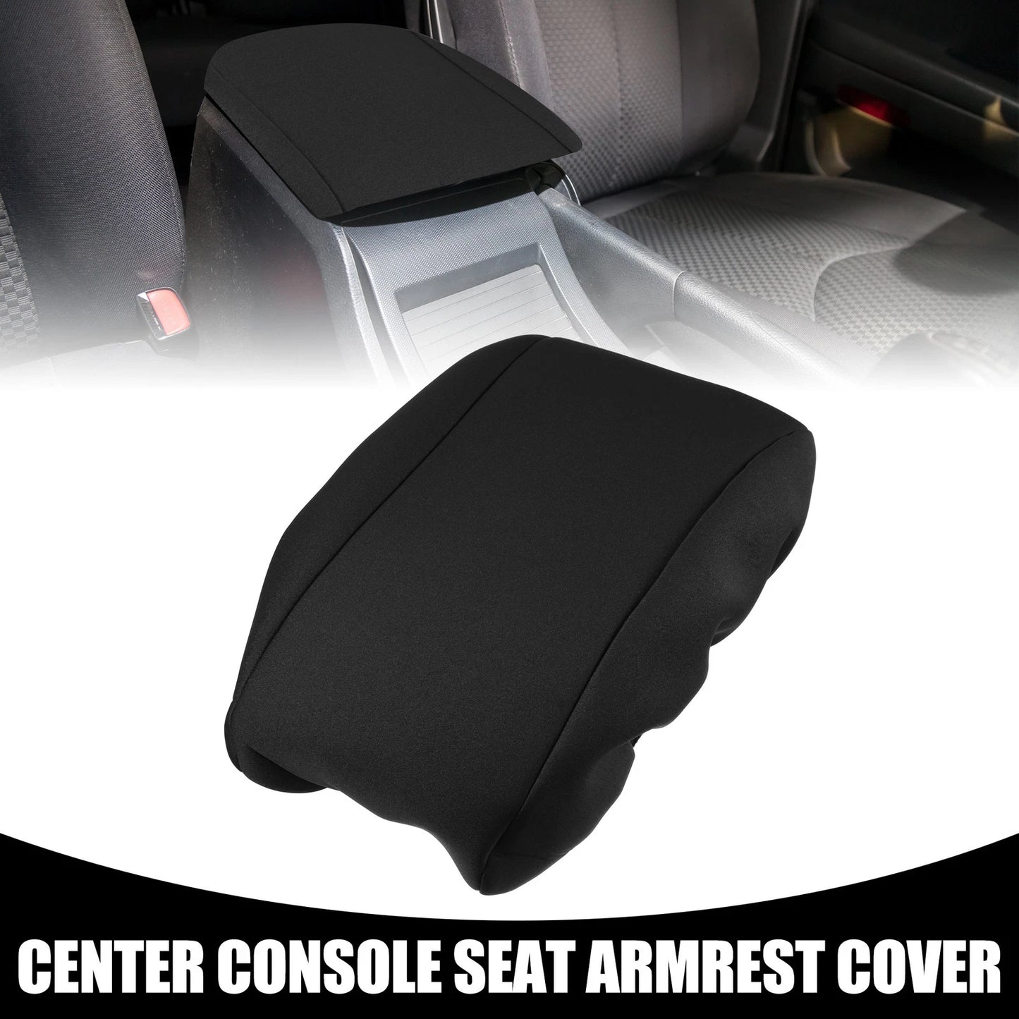 Center Console Lid Armrest Cover for Jeep Grand Cherokee (2010–2021) Black