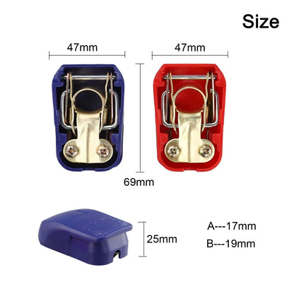 2 x Quick Release Battery Terminals Clamps for 12V Car Connectors