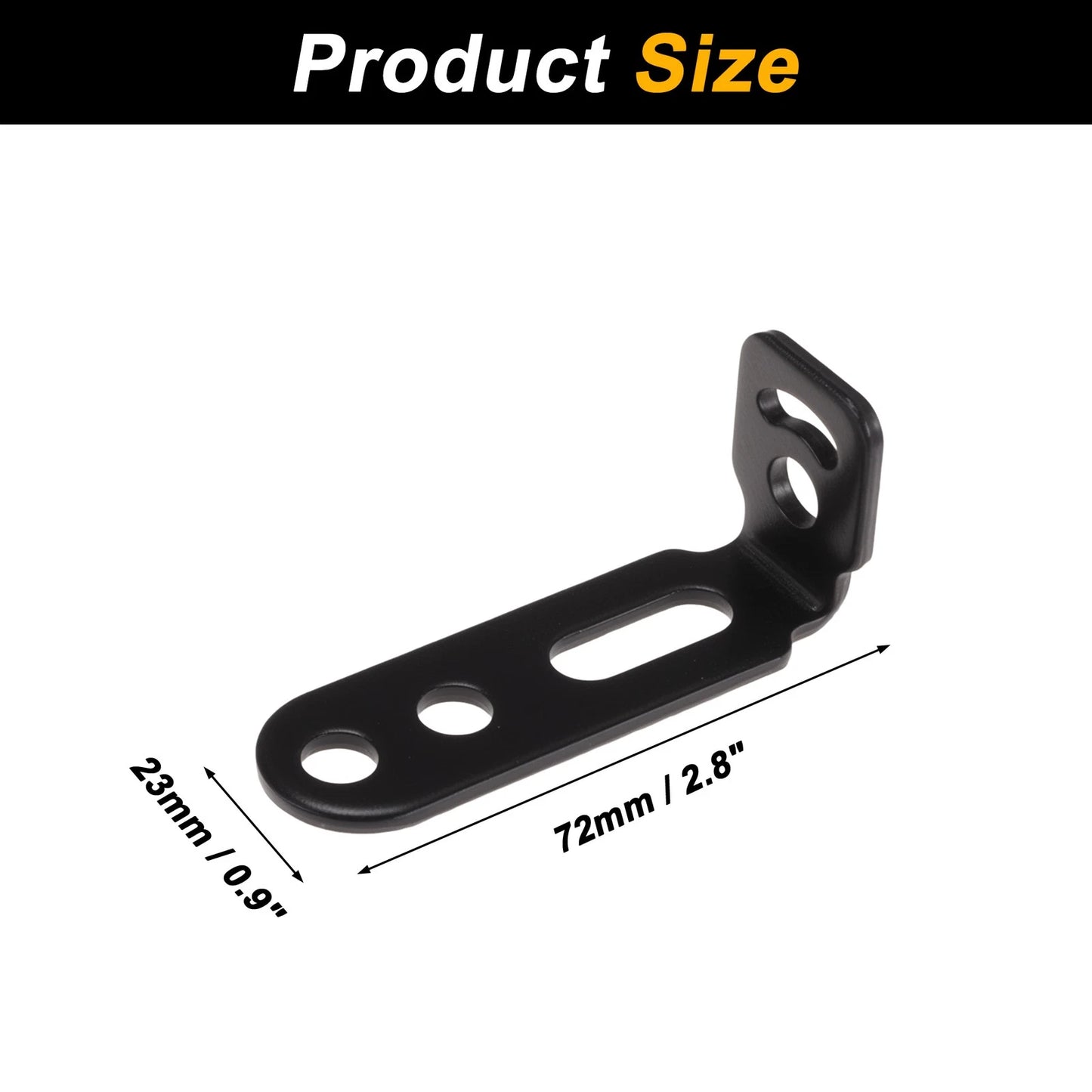 Light Bar Mounting Bracket for Motorcycle (Aluminum Alloy, Black)