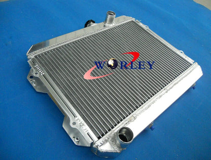 3-Row Aluminum Radiator & Fan for Toyota Corolla (1974–1985)