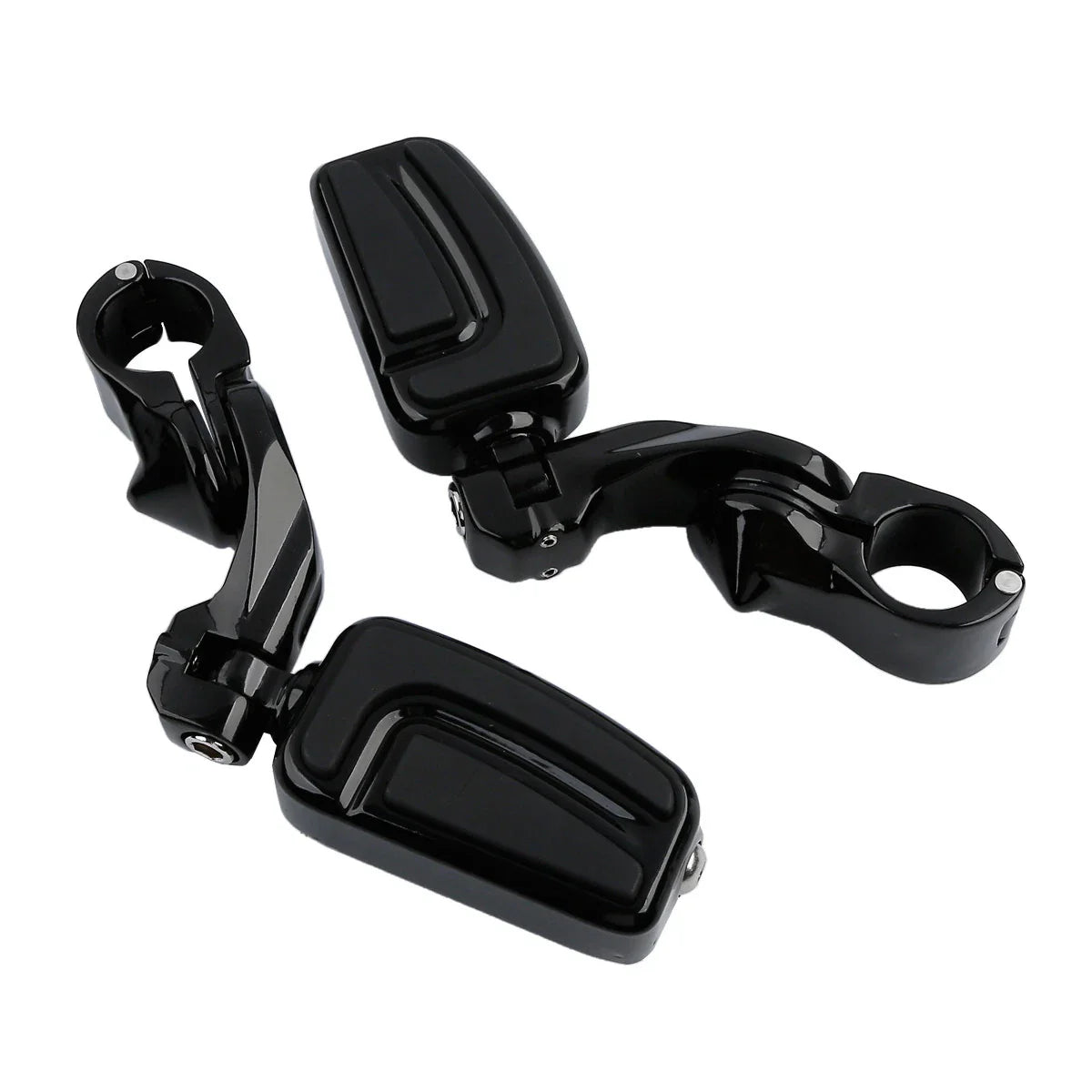 1.25" 32mm Highway Short Angled Mount Foot Pegs for Harley Softail Deluxe